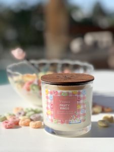 Vela Aromática Fruity Rings - Cereal Colorido
